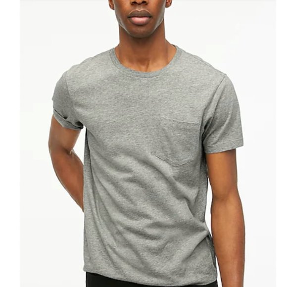 J. Crew Other - J Crew Broken In One Pocket Tee 100% Cotton in Grey sz L slim